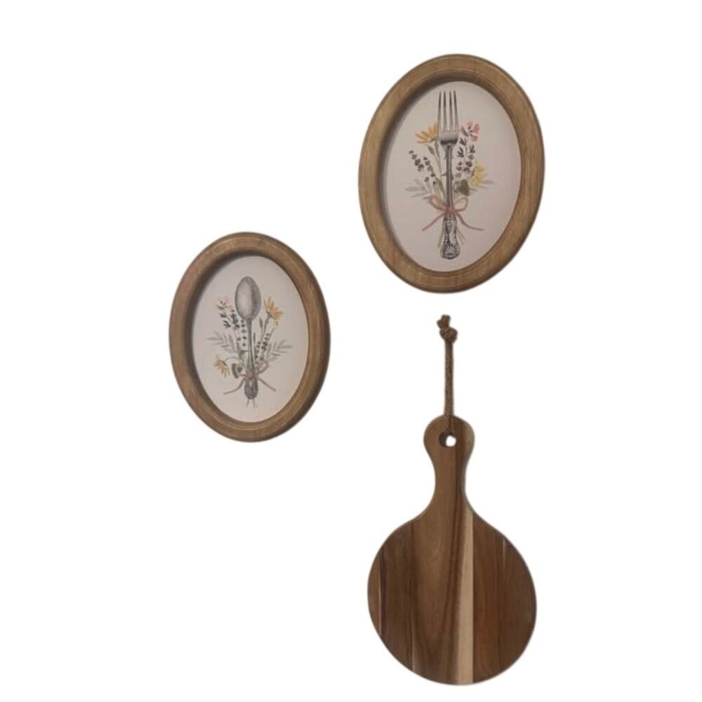 Set of 3 Farmhouse Style Kitchen Wall Decor